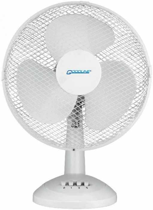 2.jakost/použitý !! Stolní ventilátor FT-30D, 30 cm, 40W, bílý