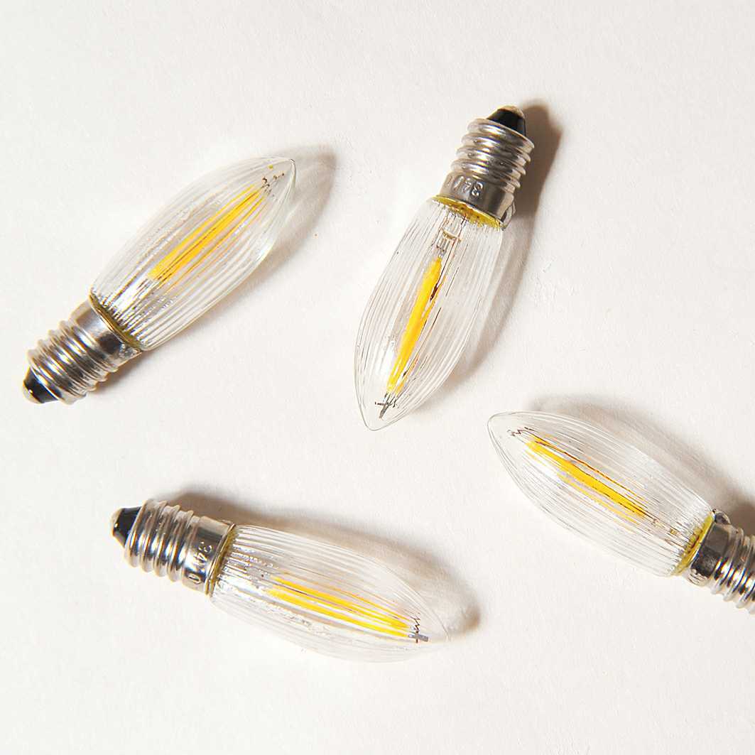 BALENÍ Čirá žárovka LED FILAMENT pro svícen14-55V/0,3W, balení 64 ks
