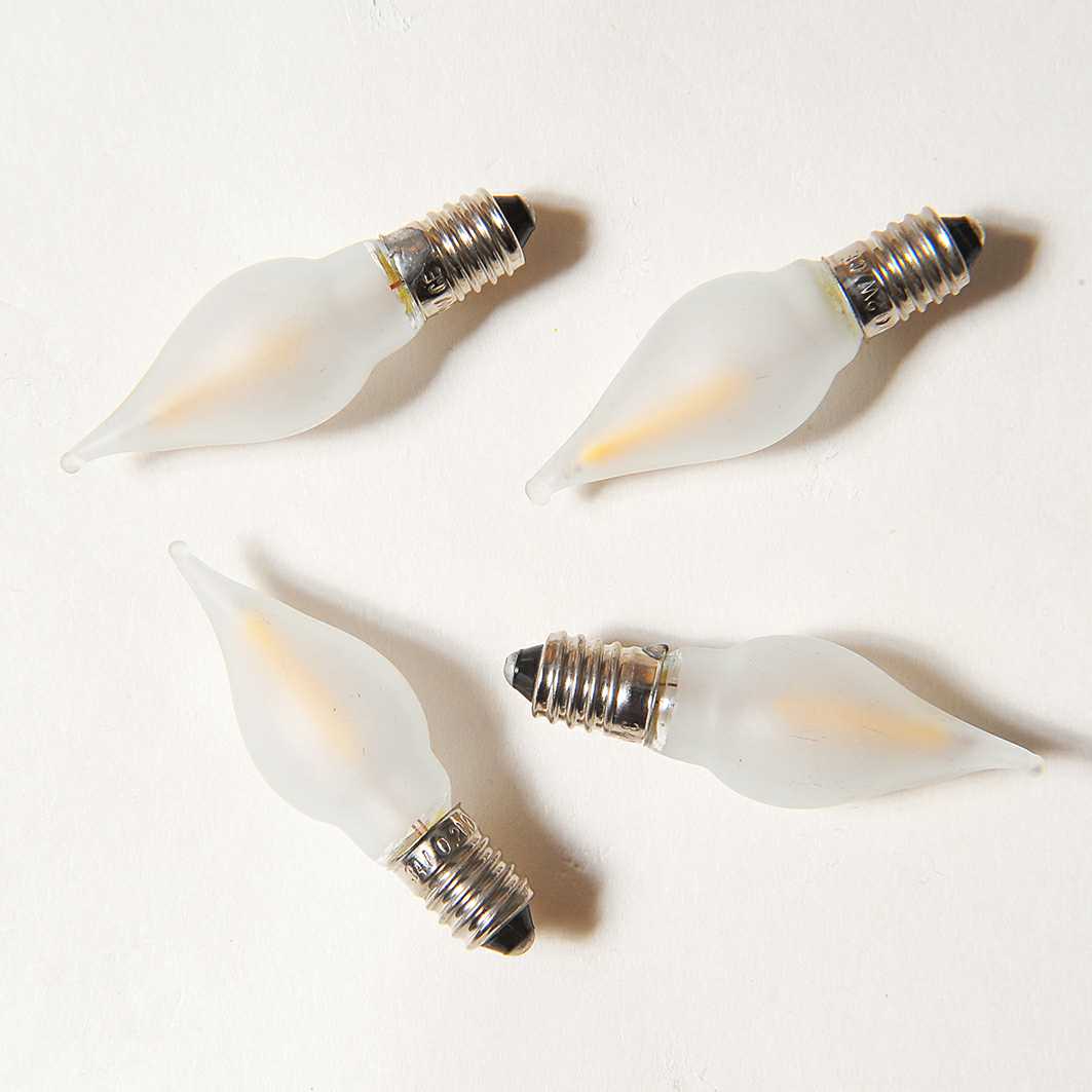 BALENÍ Tažená matná žárovka LED FILAMENT pro svícen 34V/0,2W tažená, balení 100 ks