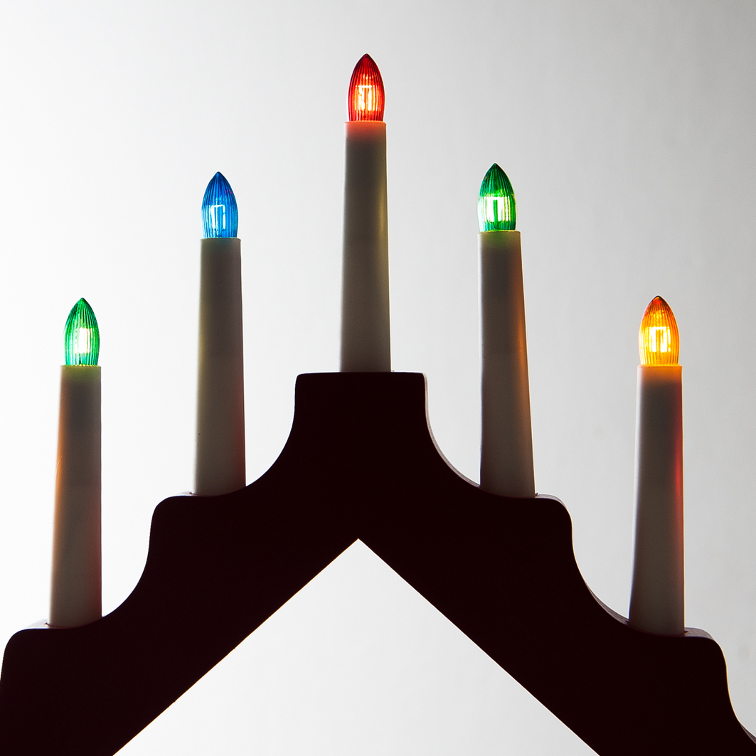 BALENÍ  Žárovka zelená pro svícen 34V/3W, balení 100 ks