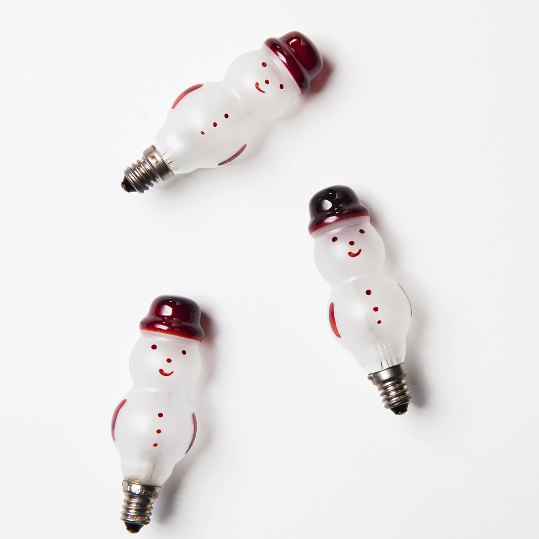 Blistr 3 žárovky Sněhulák bílý 20V/0,1A