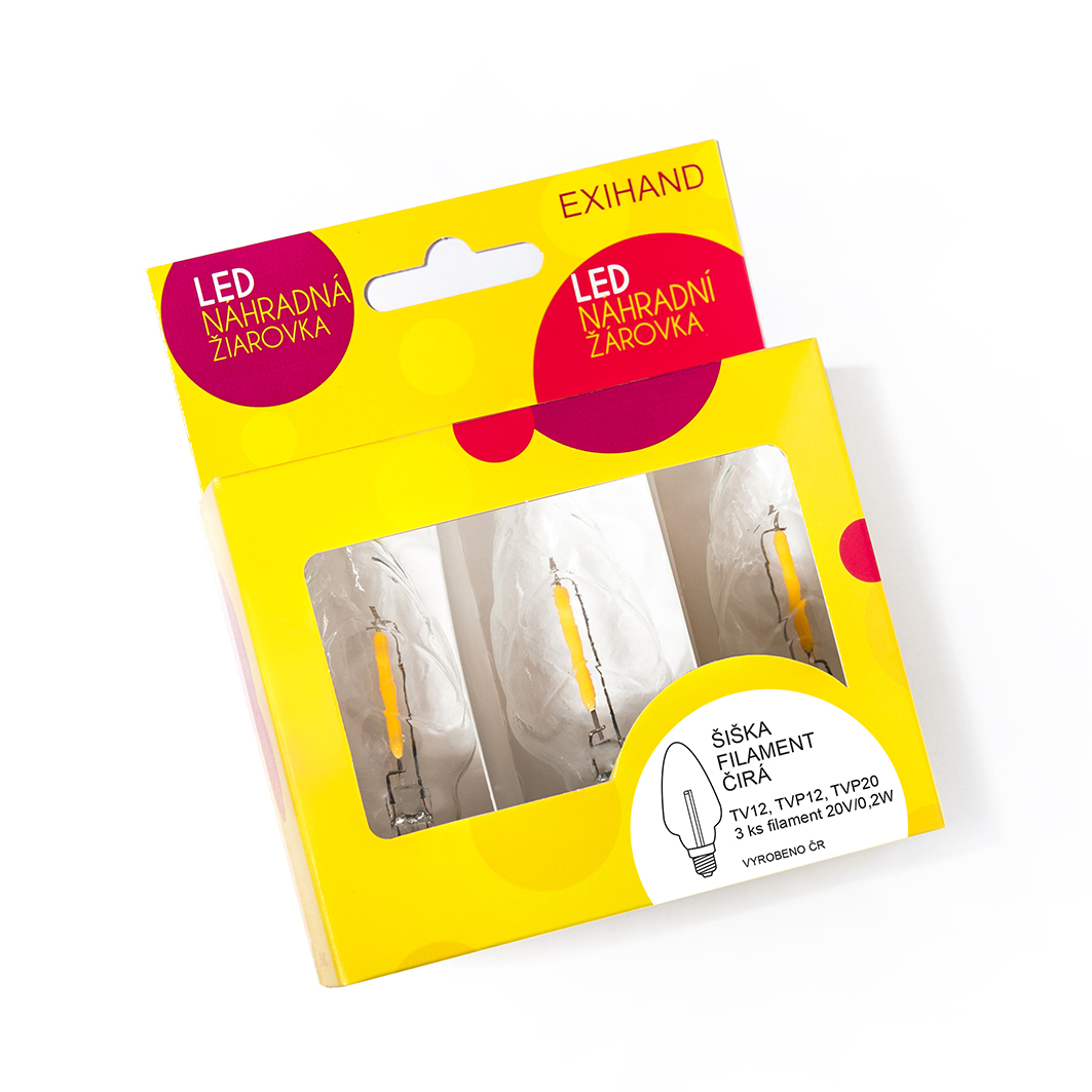 Blistr FILAMENT Šiška čirá 20V/0,2W