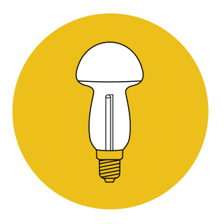 LED Souprava Muchomůrka barevná TVP-12, 12 svět.zdrojů LED Filament 20V/0,2W