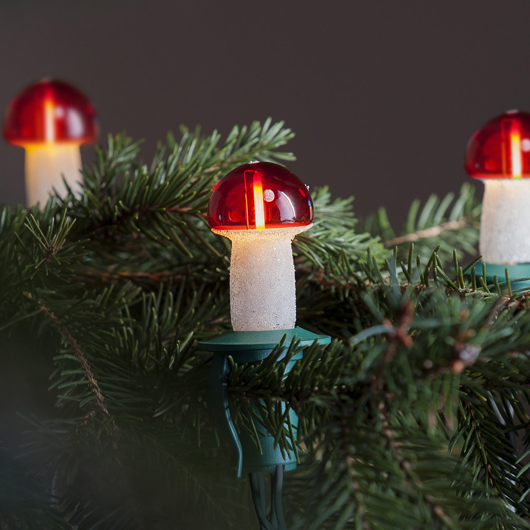 LED Souprava Muchomůrka červená TVP-12, 12 svět.zdrojů LED Filament 20V/0,2W