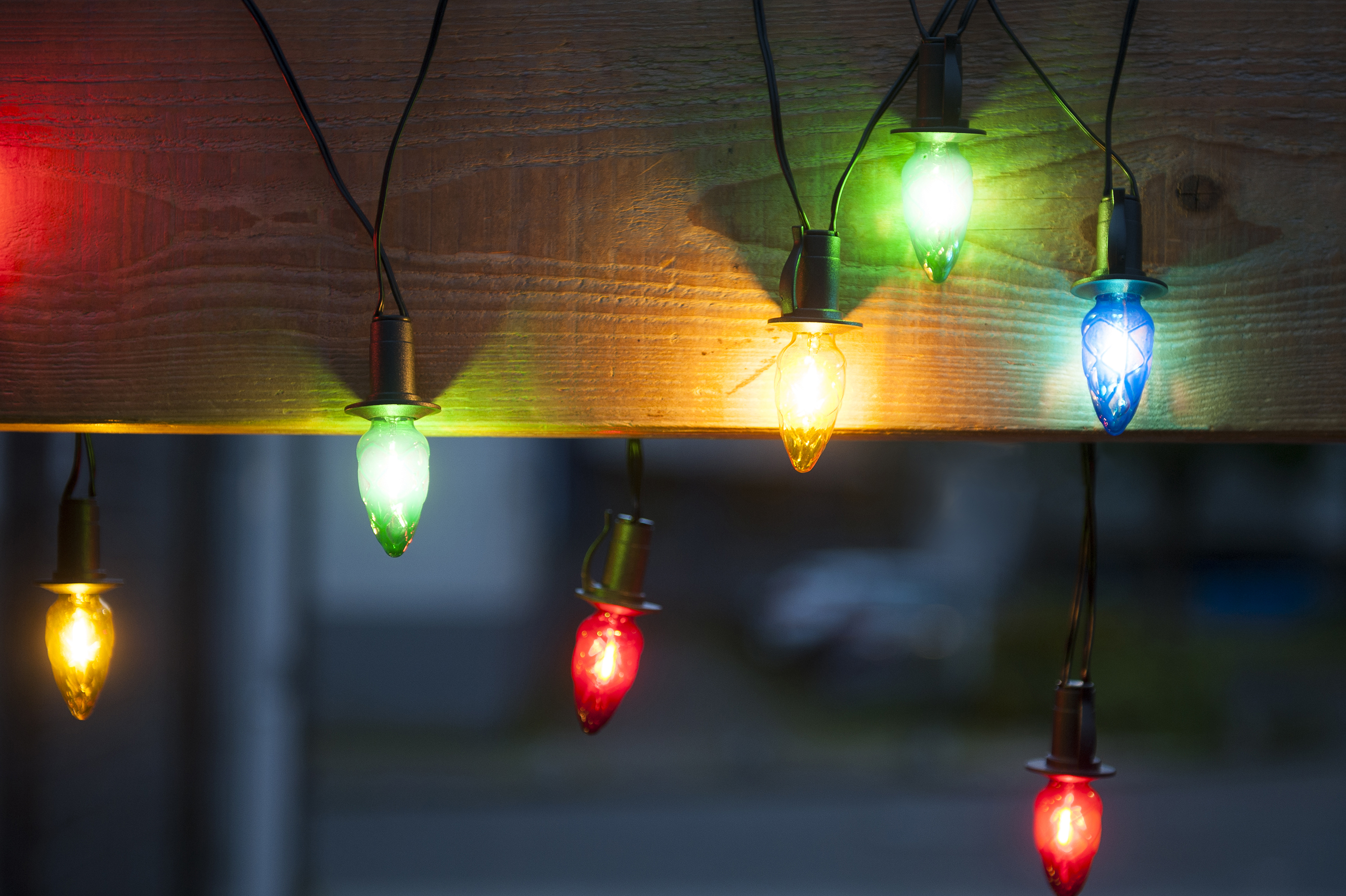 LED VENKOVNÍ souprava Šiška barevná, možnost prodloužení, černá kabeláž + napájecí trasformátor