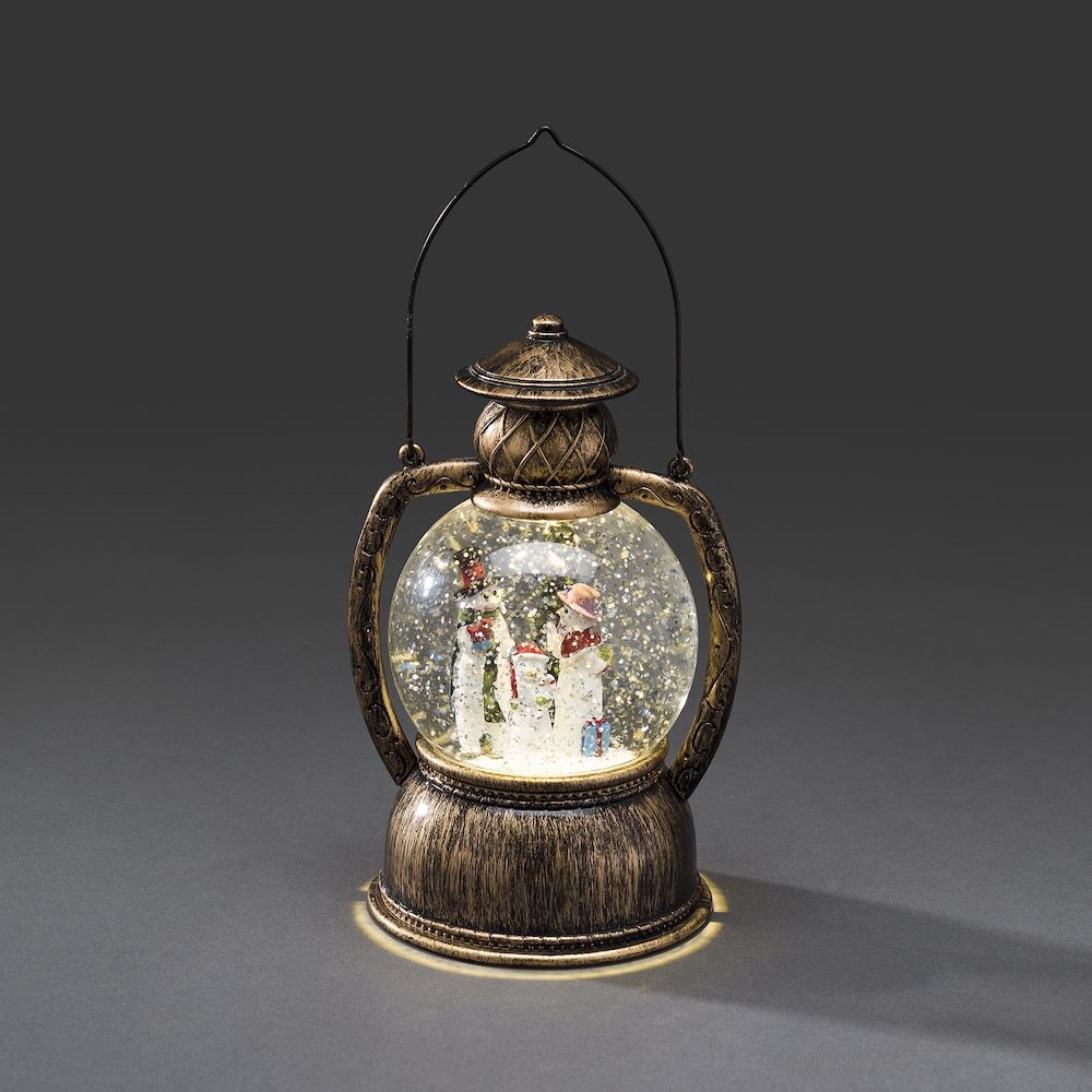 LED lucerna SNĚHULÁCI 3498-000, kulatá, bateriová