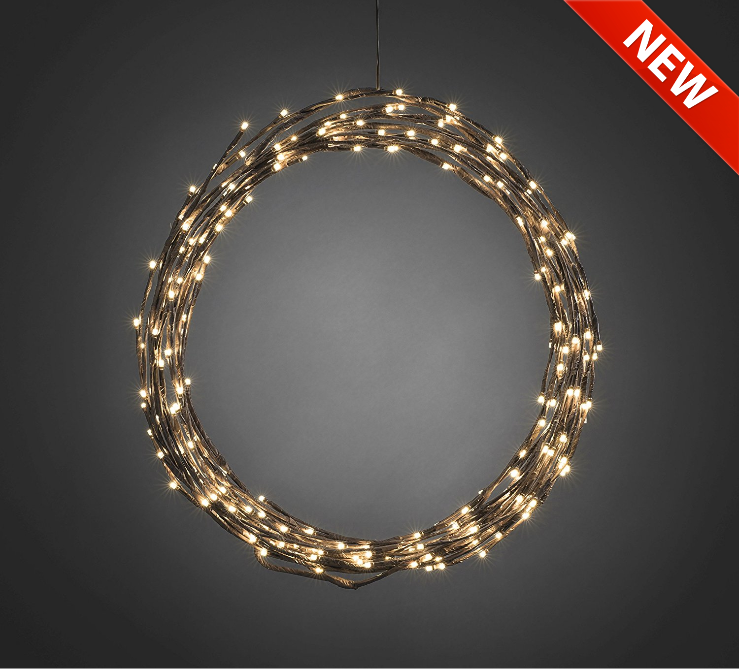 Luxusní LED girlanda, 3365-600 hnědá