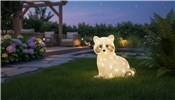 Mýval sedící 6282-103, 48 LED teplá bílá, výška 27 cm