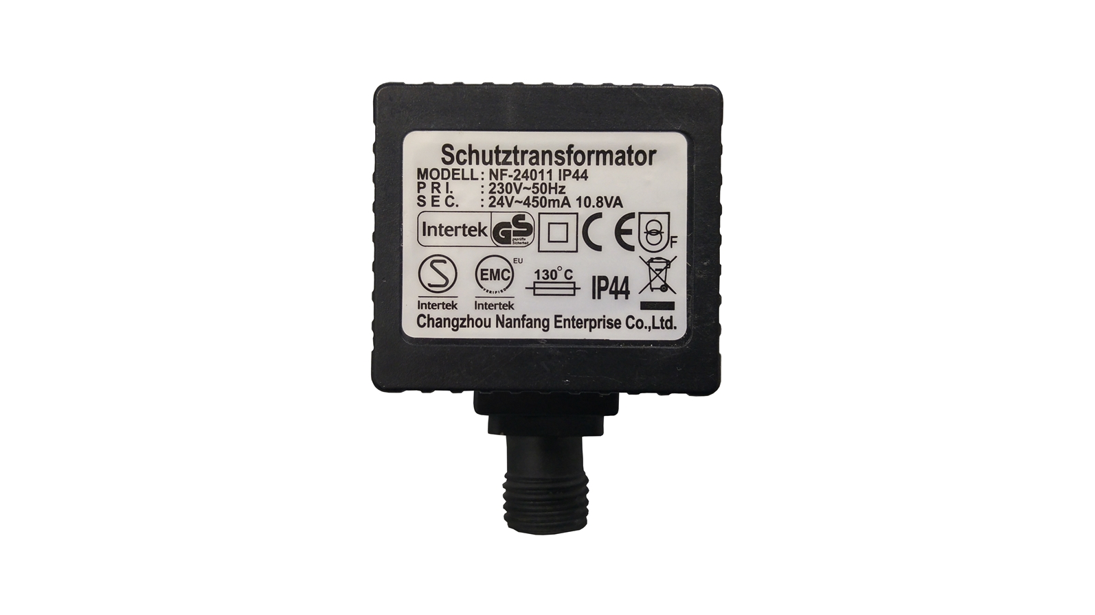 Náhradní transformátor 230/24V stř., 10,8VA, 2 kolíkový výstupní konektor