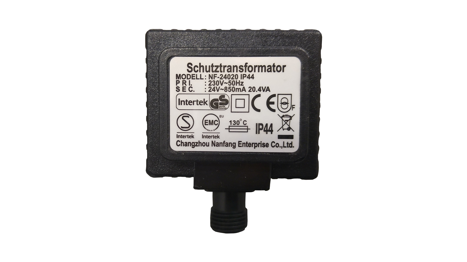 Náhradní transformátor 230/24V stř., 20,4VA, 2 kolíkový výstupní konektor