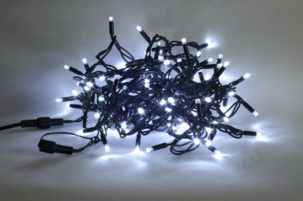 PROFI 2012 jiskřící řetěz ,120 LED,studená bílá, 2.jakost