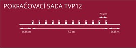 Prodloužení pro soupravu Muchomůrka barevná TVP-12, 12 světel.zdrojů LED Filament 20V/0,2W