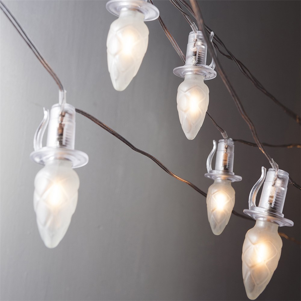 Prodloužení pro venkovní soupravu LED Filament Šiška bílá, čirá kabeláž