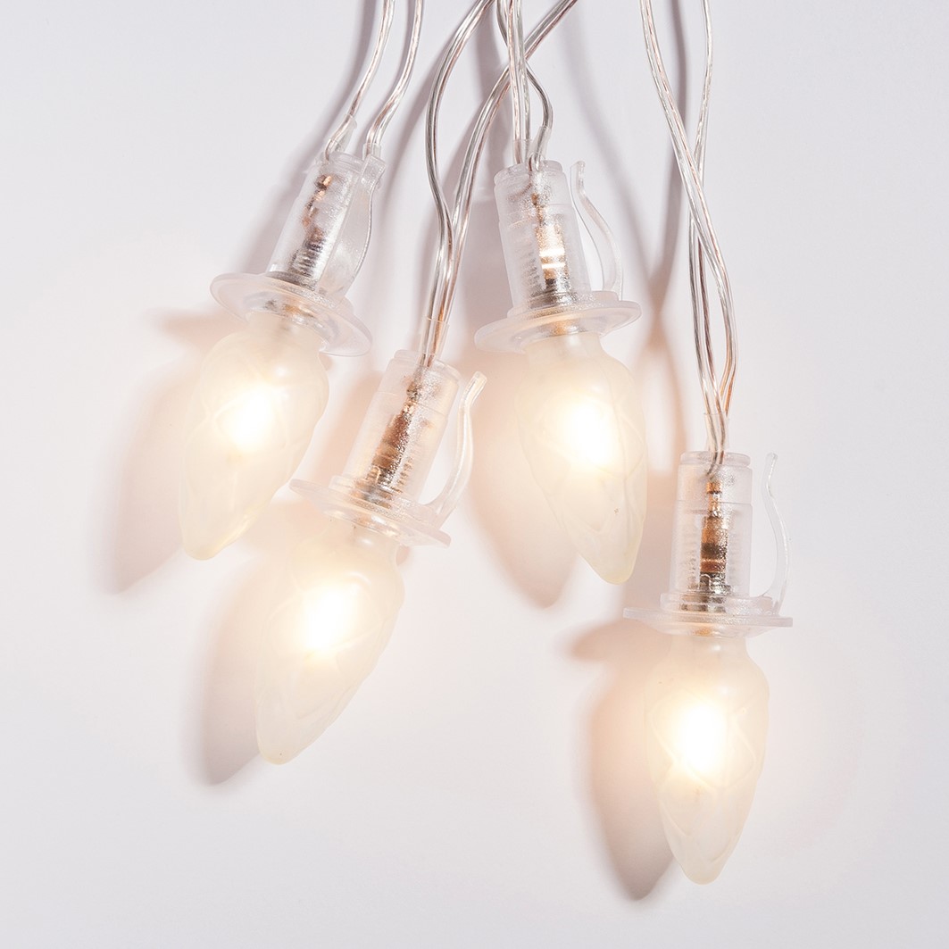 Prodloužení pro venkovní soupravu LED Filament Šiška bílá, čirá kabeláž