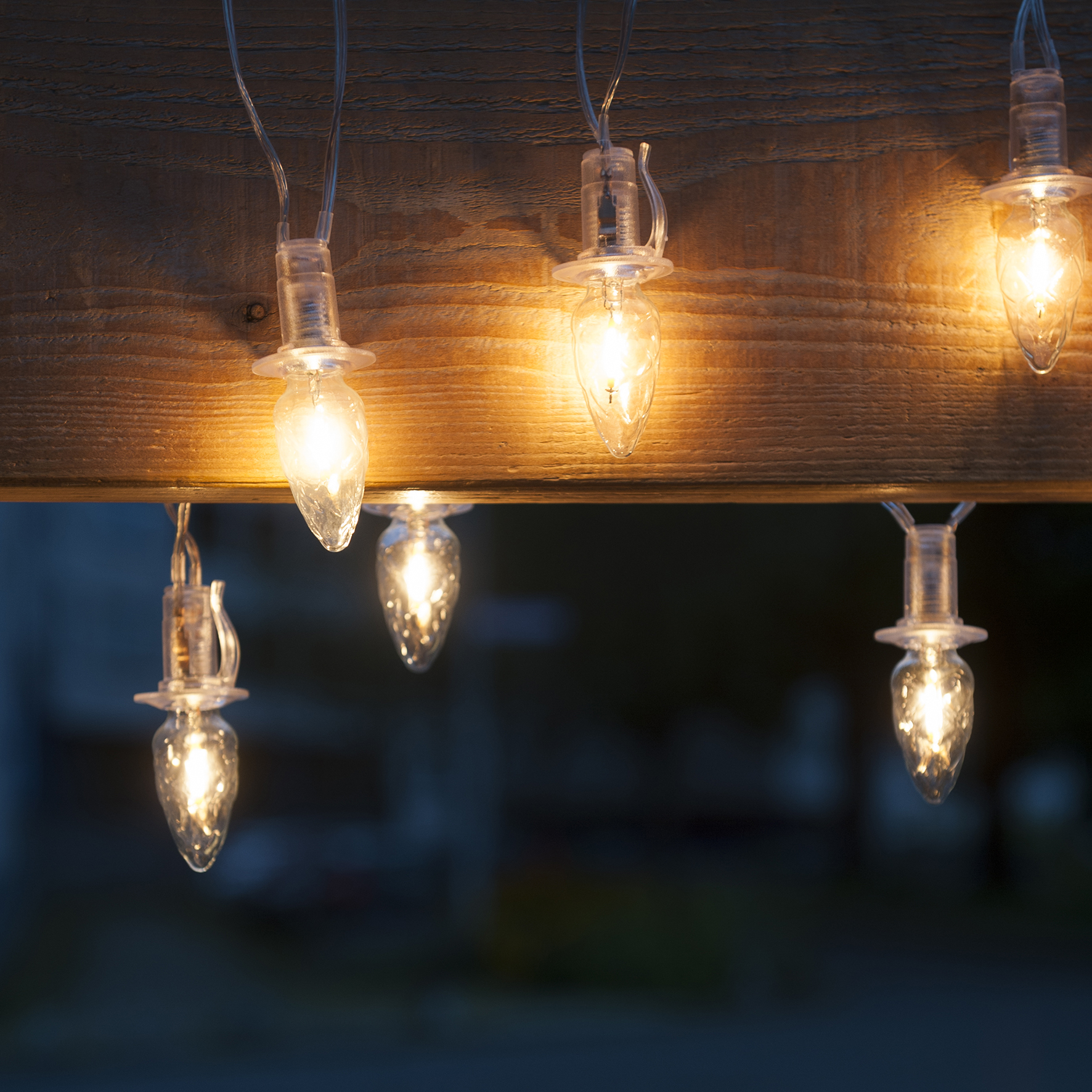 Prodloužení pro venkovní soupravu LED Filament Šiška čirá TVP-20, čirá kabeláž