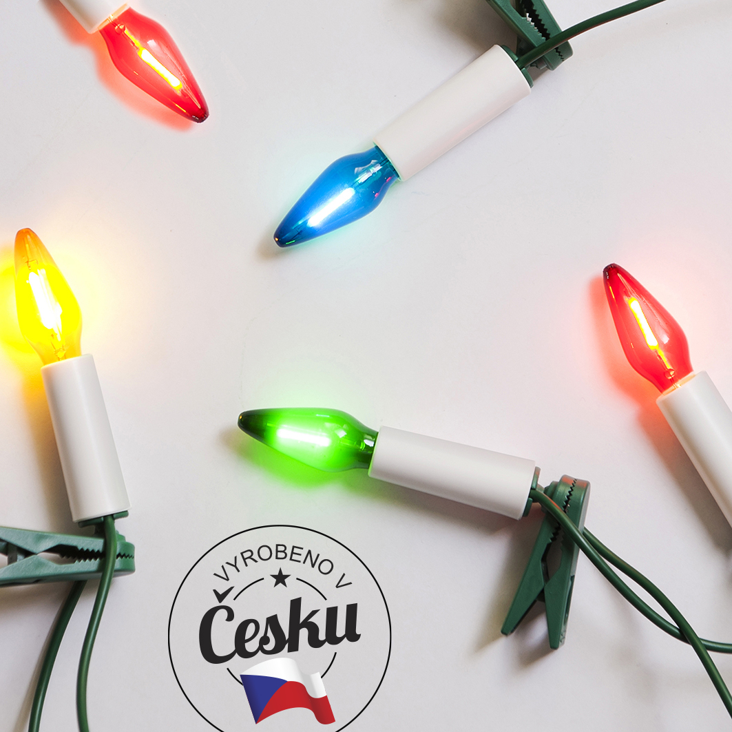Souprava Felicia LED barevná SV-16, 16 žárovek LED FILAMENT 14V/0,2W