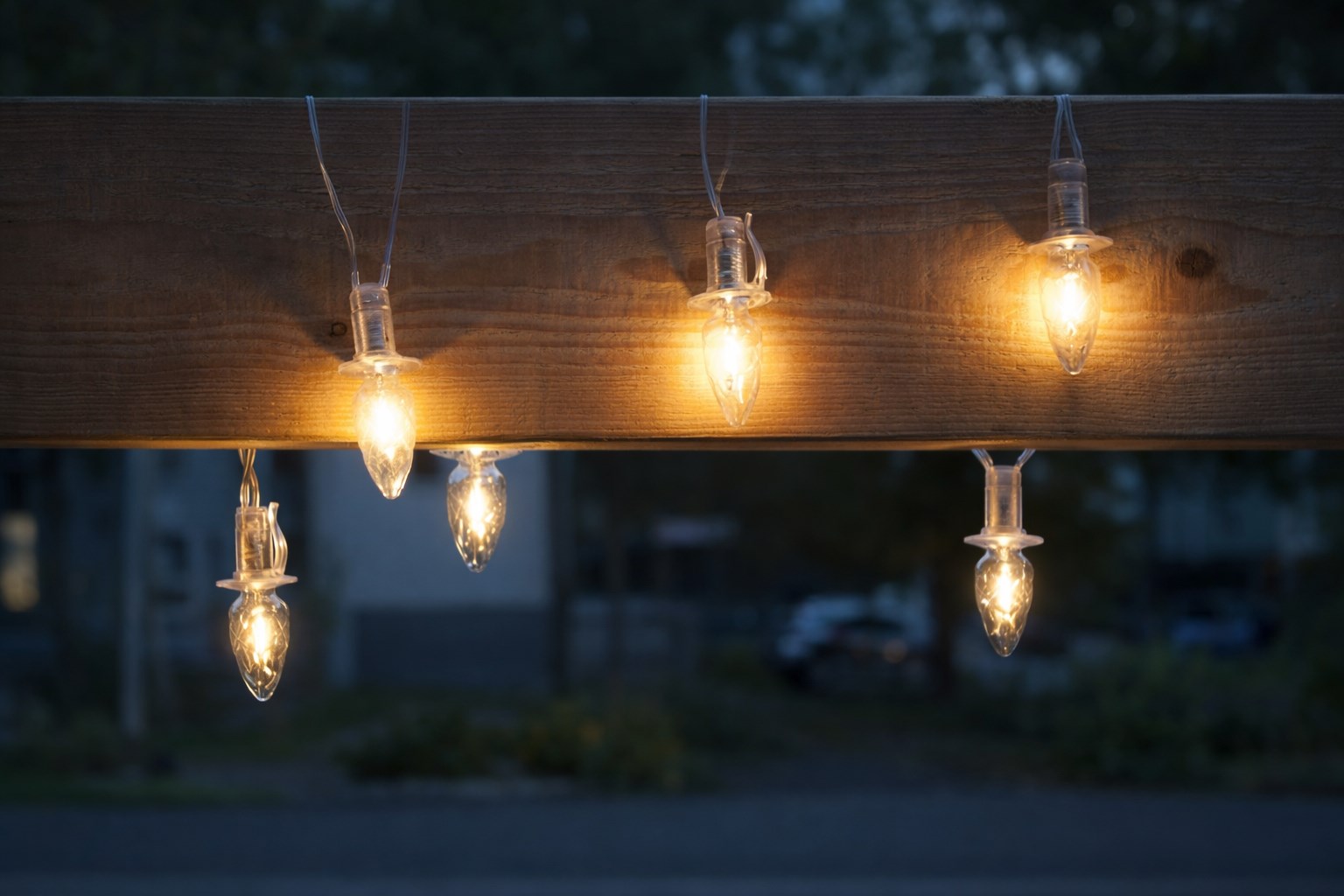 VENKOVNÍ souprava LED Filament Šiška čirá, možnost prodloužení, čirá kabeláž + napájecí trasformátor