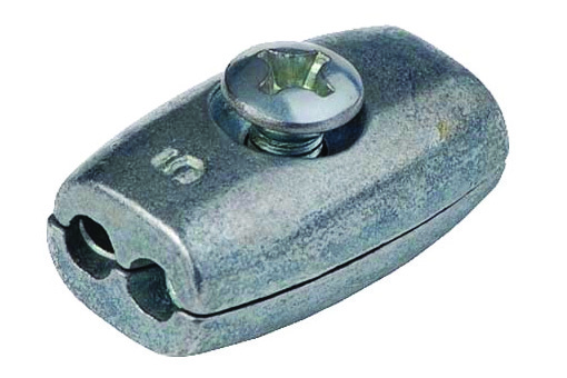 y6) Svorka lanová, plochá 3 mm, pozinkovaná